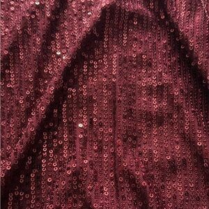 Cleo Burgundy Sequin Blouse